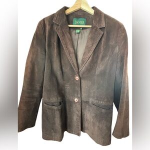 DANIER CHOCOLATE SUEDE BLAZER